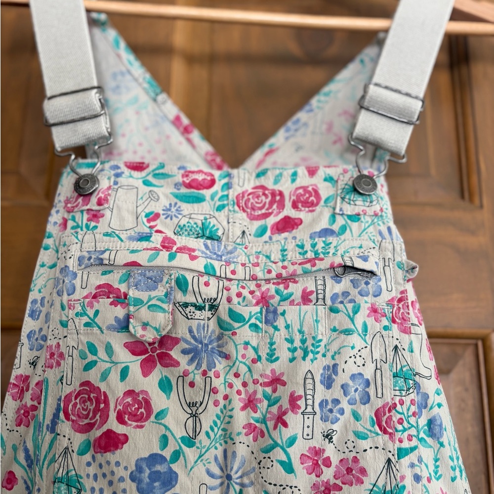 Duluth Trading Co. Rootstock Gardening Overalls Sz XS/S Multi Color/Garden Theme